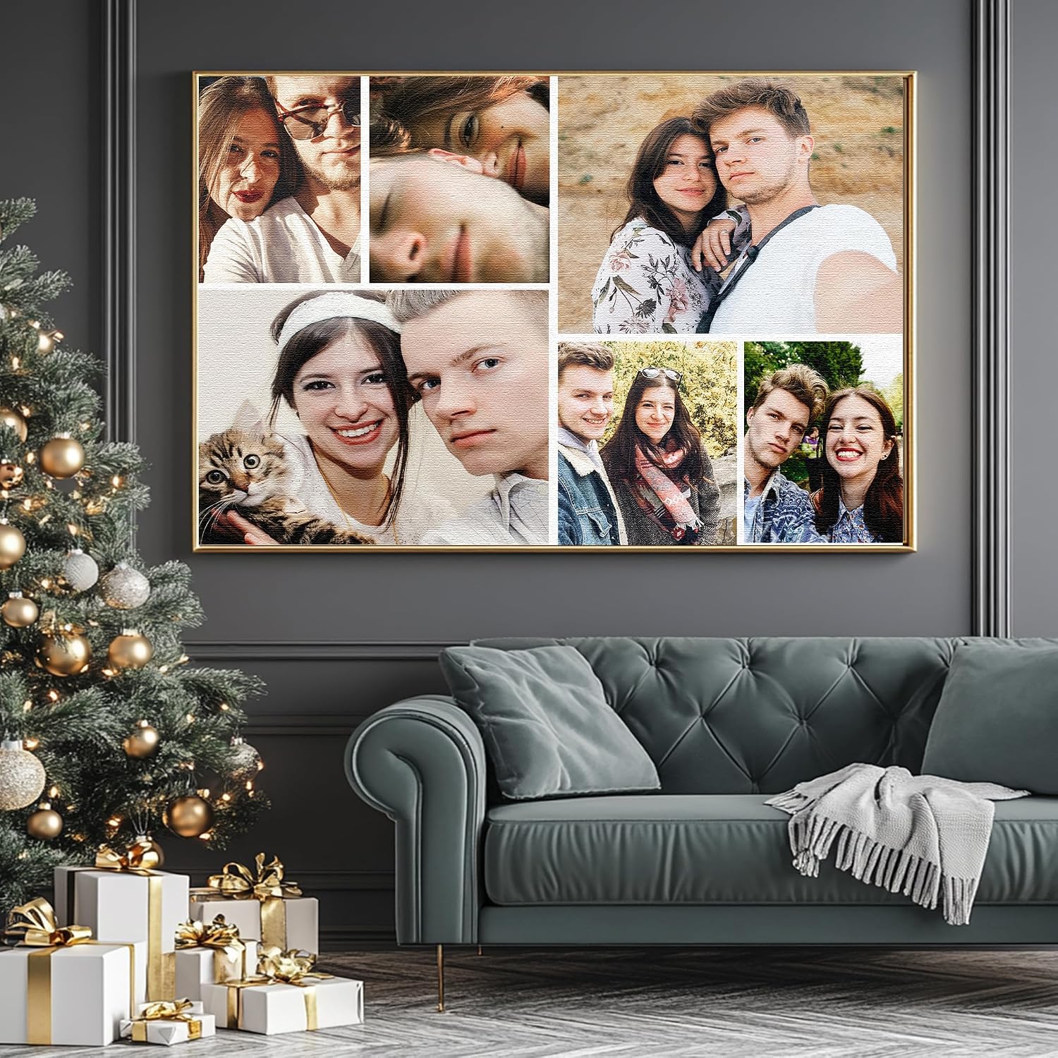DIYKST Custom Canvas Prints with Your Photos Canvas Prints Custom Picture Canvas Customized Photo Personalized Canvas Pictures for Wall Decor Gifts for Couple valentines Day 8 X 12-24 X 36 - Image 6
