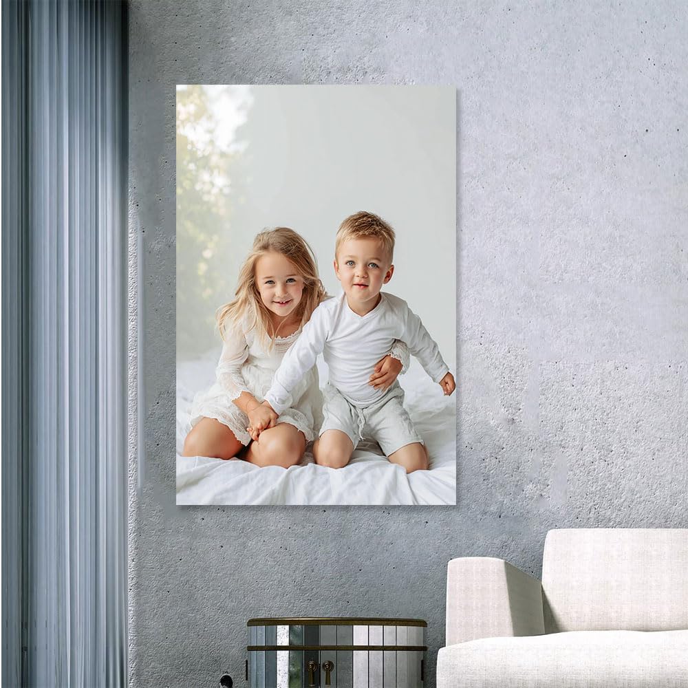 Canvas Prints With Your Photos, Custom Wall Art, Personalized Picture to Canvas, Custom Poster, Photo Prints, Pictures for Pet Family, Gift for Mom Friend, Decor for Home Bedroom Framed Ready to Hang - 8L" x 10W" - Image 3