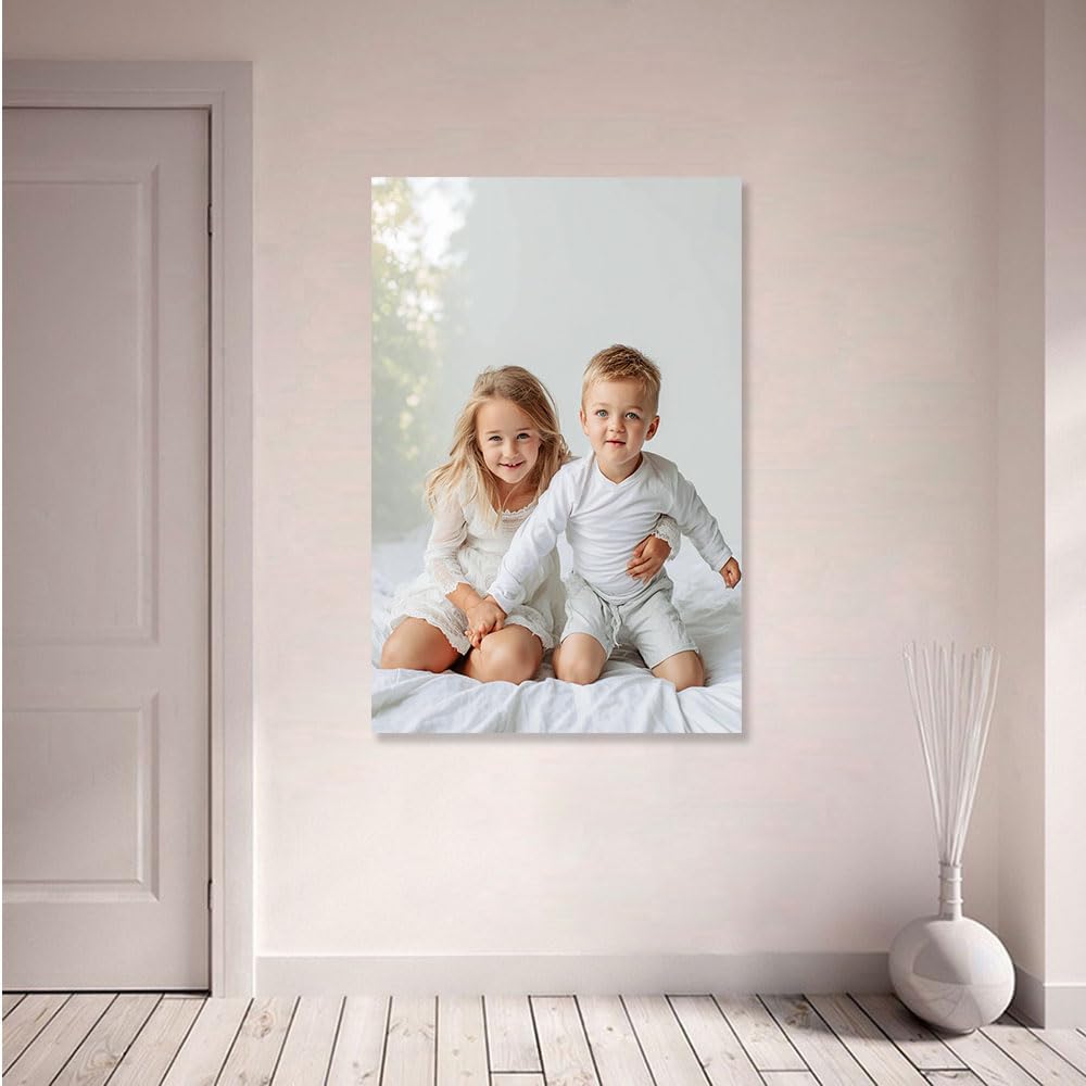 Canvas Prints With Your Photos, Custom Wall Art, Personalized Picture to Canvas, Custom Poster, Photo Prints, Pictures for Pet Family, Gift for Mom Friend, Decor for Home Bedroom Framed Ready to Hang - 8L" x 10W" - Image 5